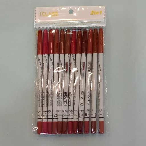 خط لب و چشم مدادی آی کلاس بسته 12 عددی ICLASS eye lip pencil — تصویر ۴