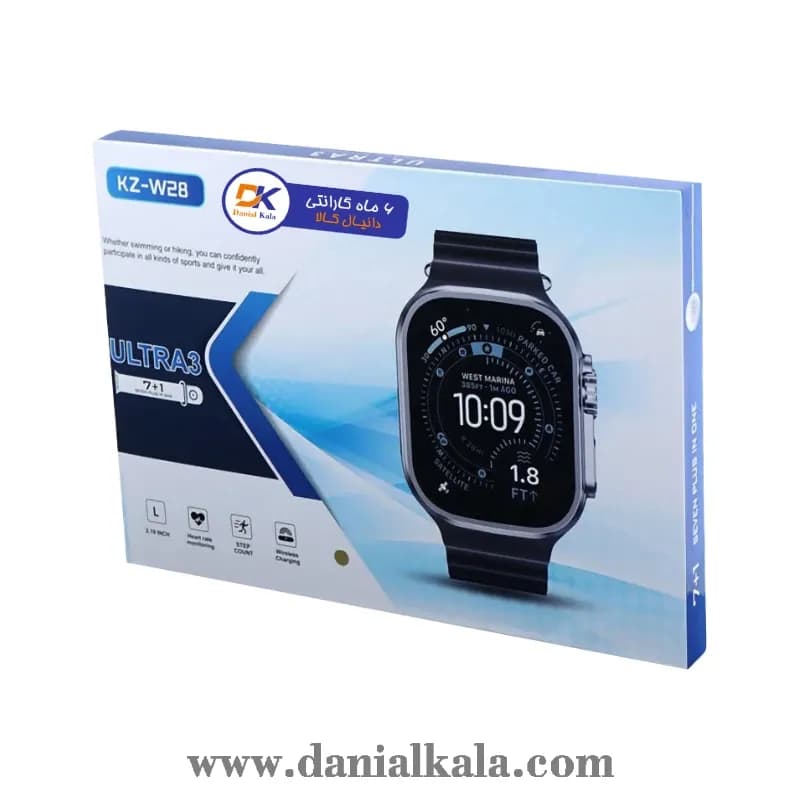 ساعت هوشمند مدل KZ-W28 ULTRA3 با 6 ماه گارانتی — تصویر ۲