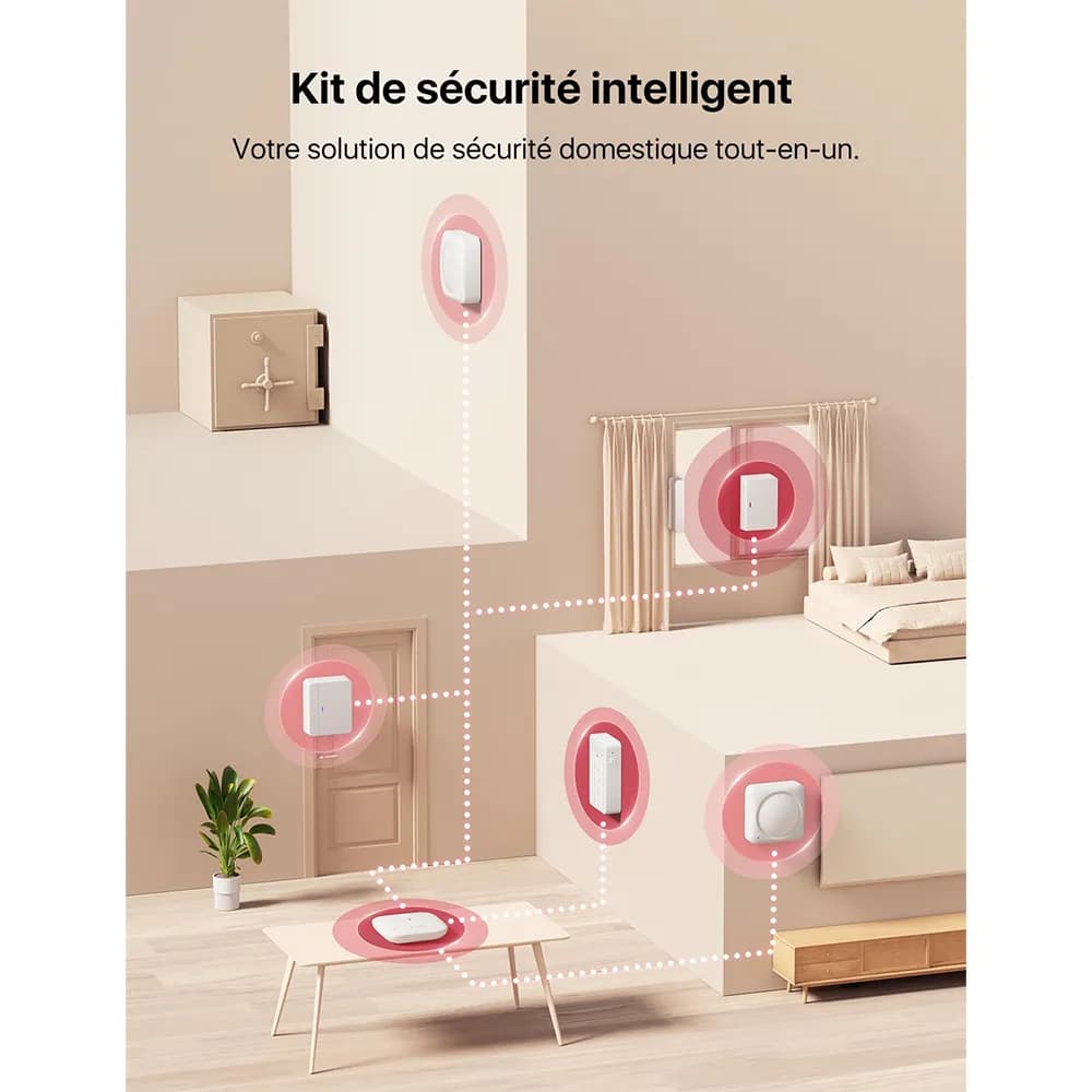 کیت امنیتی هوشمند منزل با هاب مرکزی و سنسور AS12 برند X-Sense مدل SBS50، AS12 — تصویر ۲
