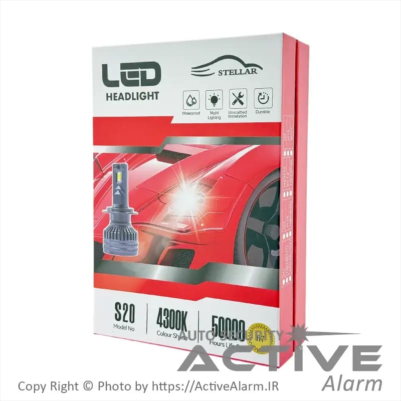 هدلایت و چراغ LED خودرو Stellar مدل S20 — تصویر ۷