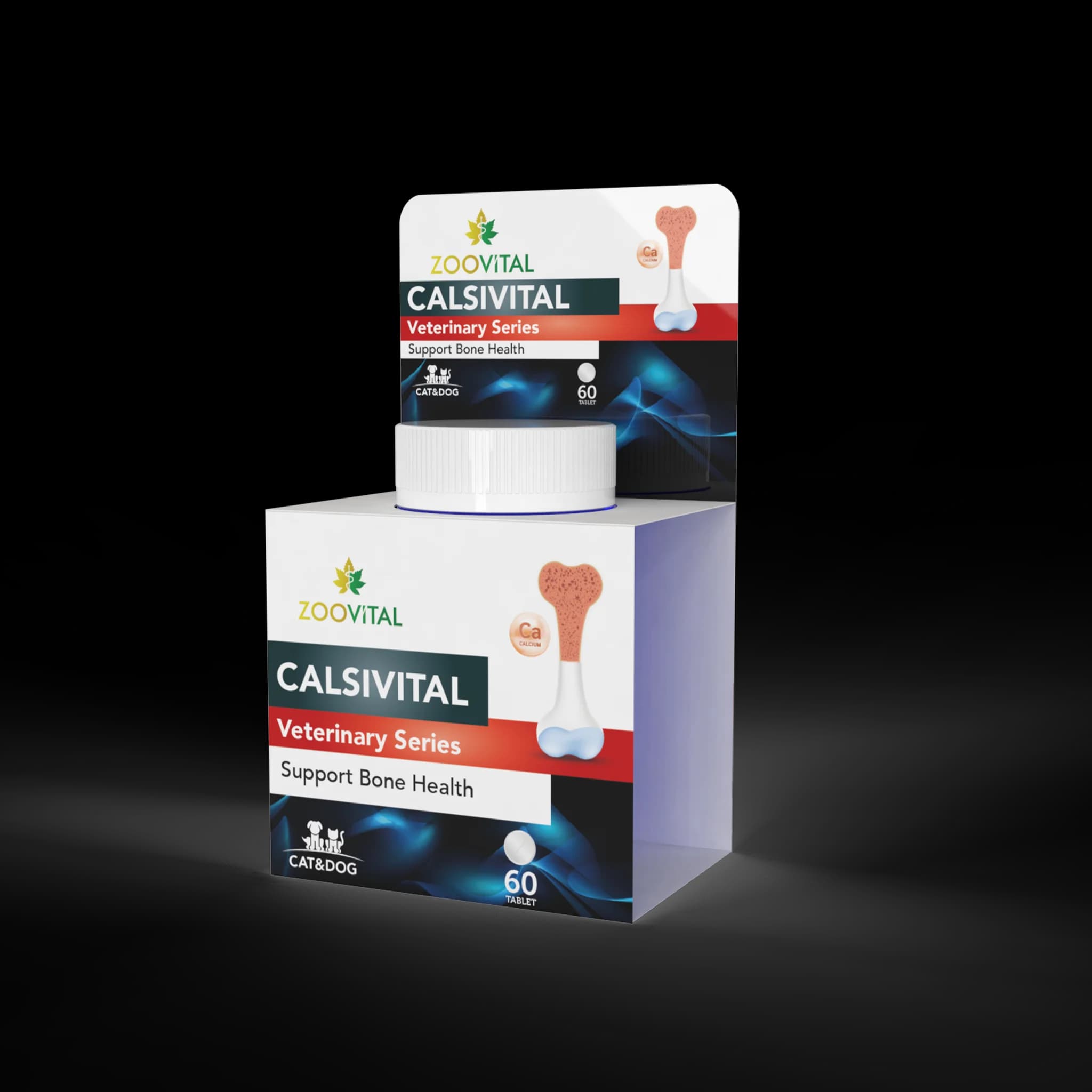 قرص کلسیم سگ و گربه زوویتال Calsivital Zoovital For Dog And Cat
