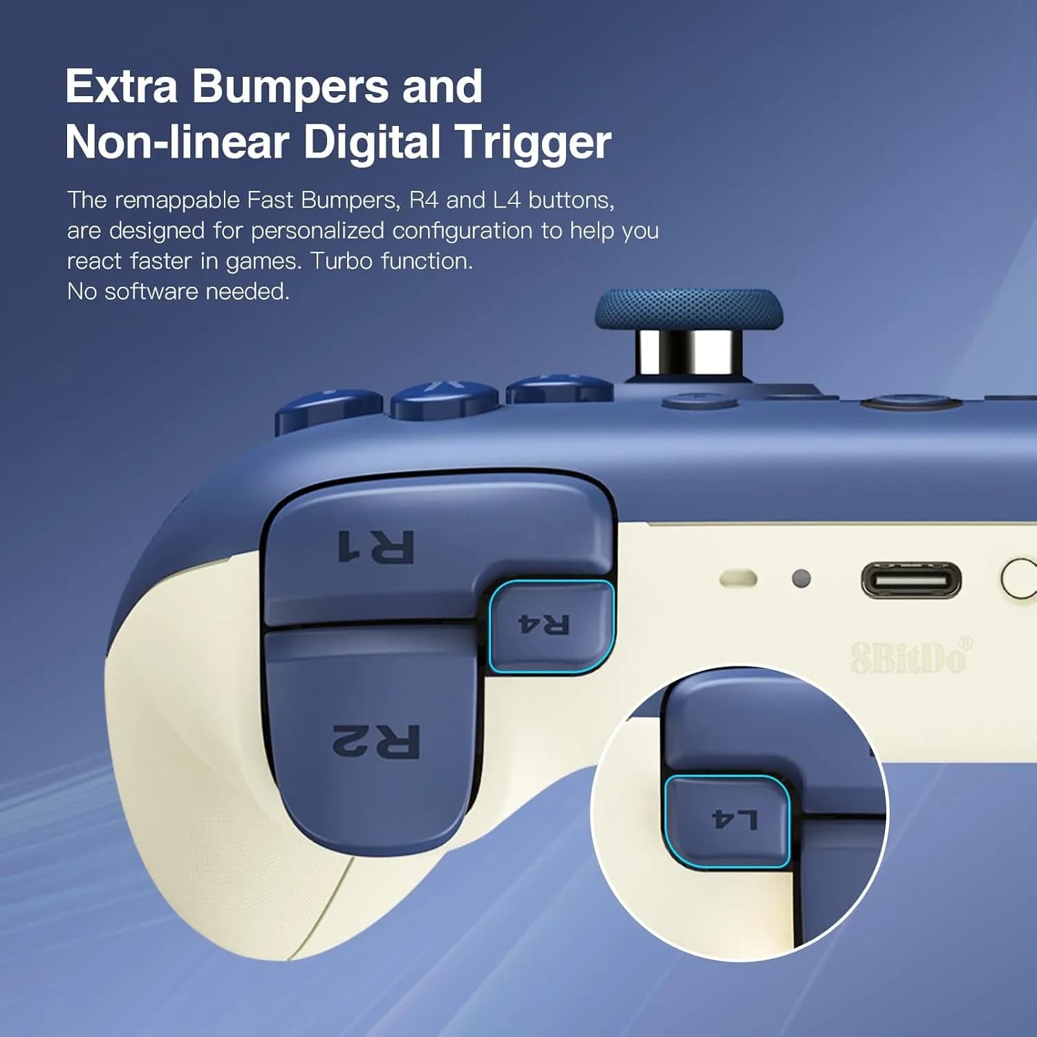 دسته بازی بی‌سیم 8BitDo Ultimate 2C برای Nintendo Switch و Switch 2 برند 8BitDo مدل 80nc — تصویر ۲