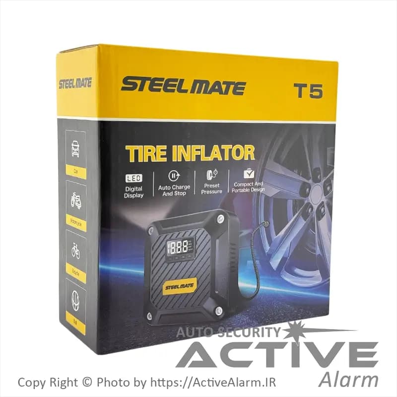 پمپ باد و کمپرسور شارژی استیل‌میت مدل T5 — تصویر ۲