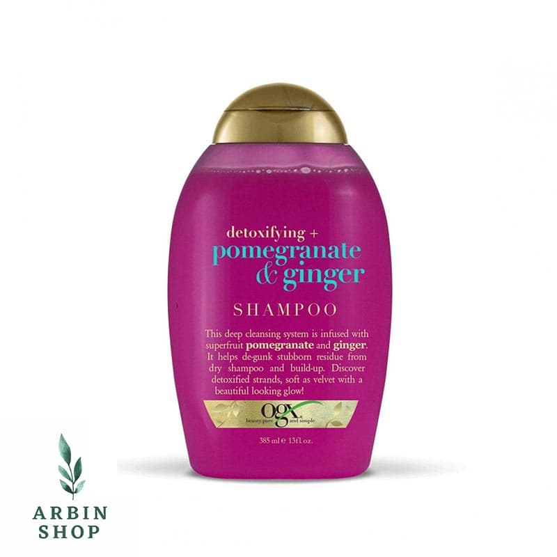 شامپو فاقد سولفات او جی ایکس 385 میل انار و زنجبیل ginger