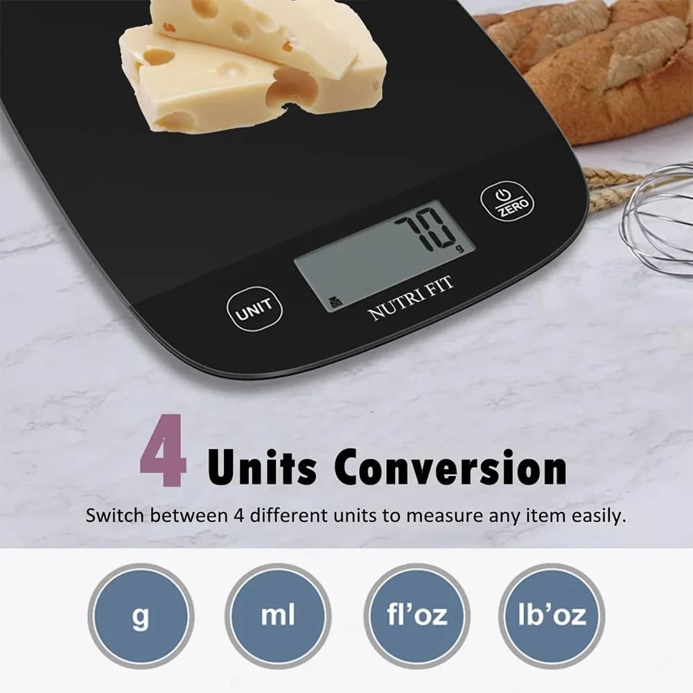 ترازو دیجیتال آشپزخانه برند NUTRI FIT مدل EK9690 — تصویر ۳
