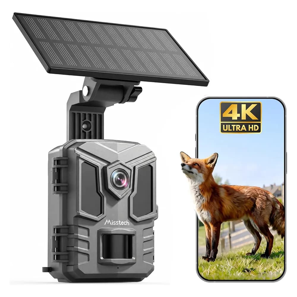 دوربین حیات‌وحش و تریل کمرا خورشیدی 4K و 64MP برند Misstech مدل SV-TCKW-UK