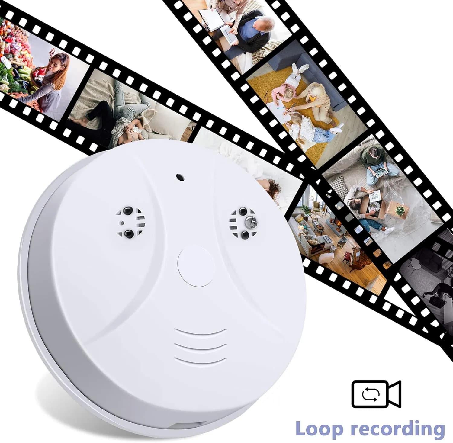 دوربین امنیتی کوچک WiFi مدل دتکتور دود با قابلیت دید در شب و تشخیص حرکت برند isekurity مدل A22 — تصویر ۵
