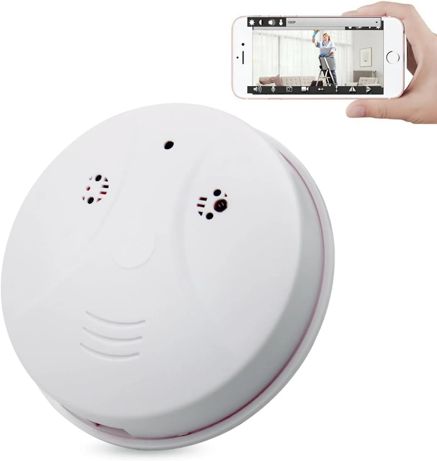 دوربین امنیتی کوچک WiFi مدل دتکتور دود با قابلیت دید در شب و تشخیص حرکت برند isekurity مدل A22