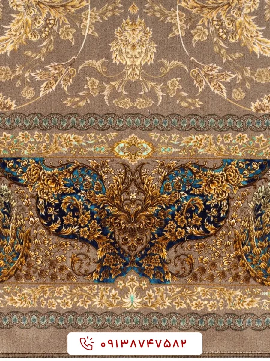 فرش کد 2000000112 خاکی 1500 شانه — تصویر ۲