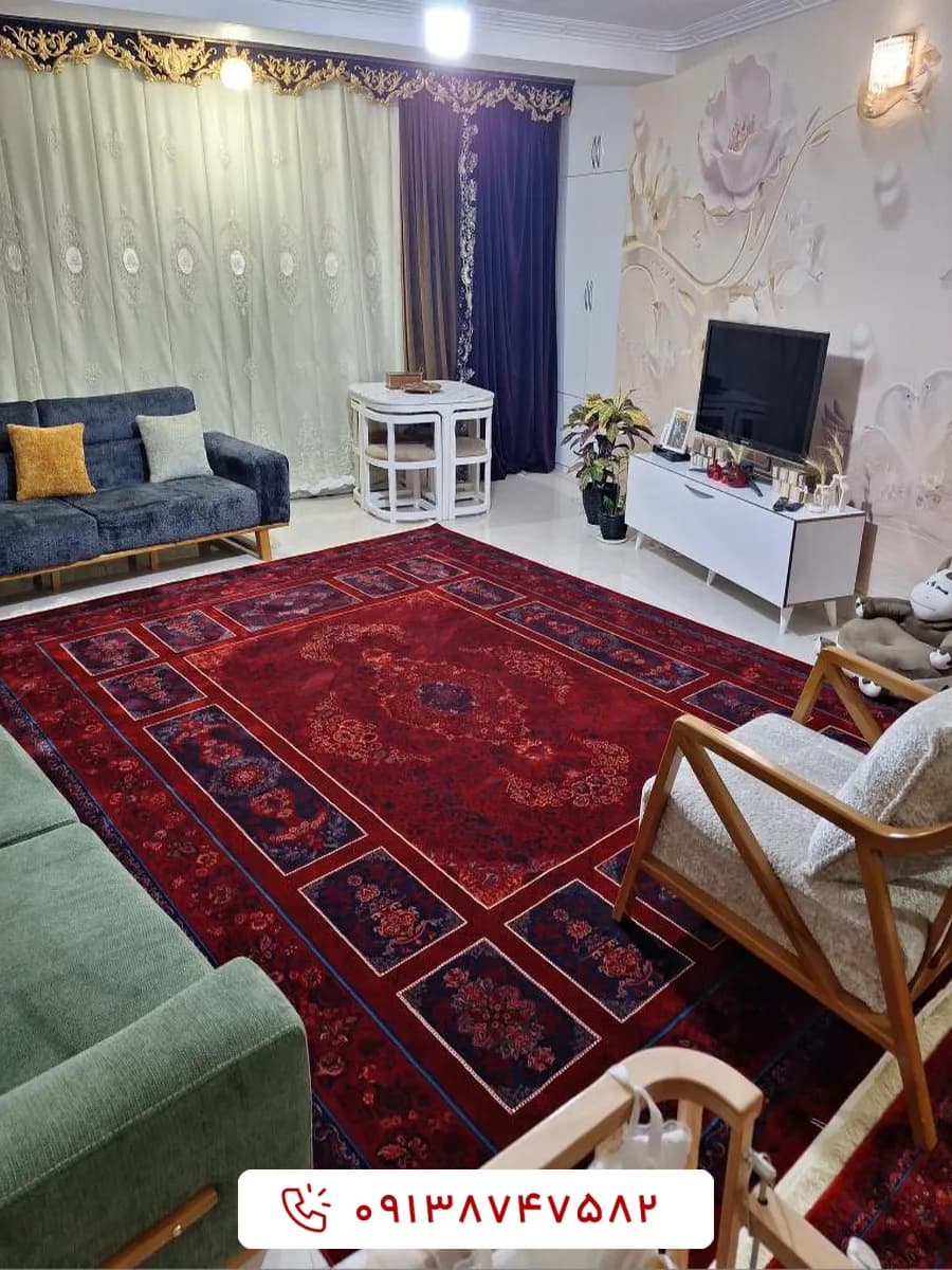 فرش کلکسیون آوانگارد کتیبه 1200 شانه لاکی — تصویر ۵
