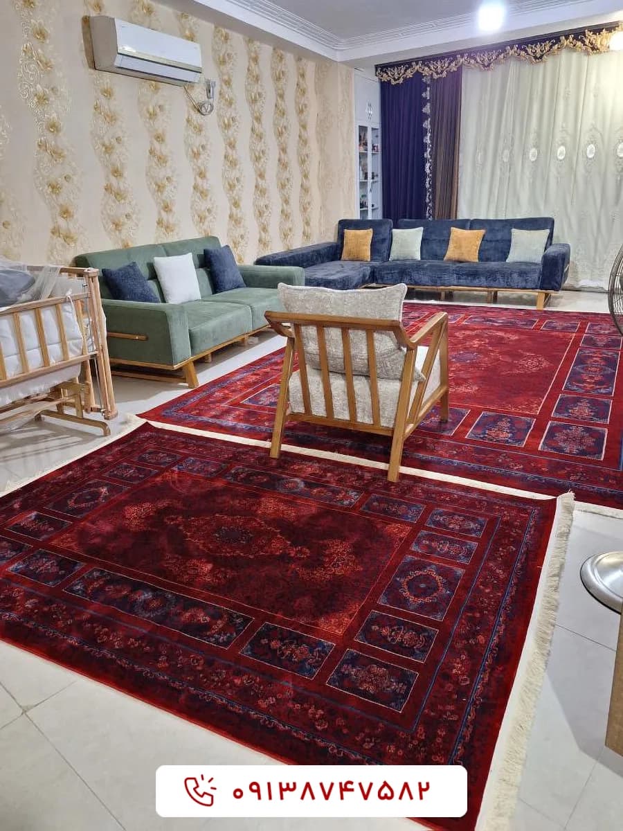 فرش کلکسیون آوانگارد کتیبه 1200 شانه لاکی — تصویر ۲