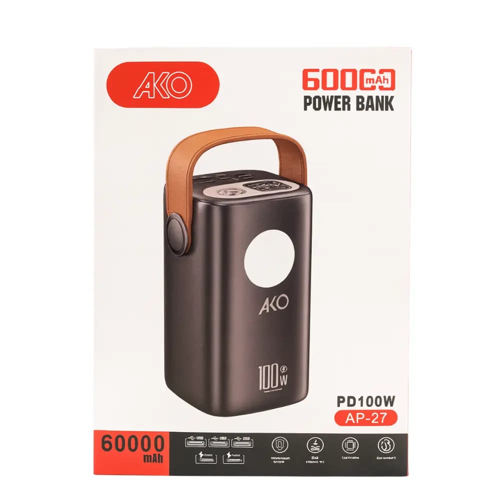پاوربانک آکو (AKO) مدل AP-27 | پاوربانک 100 وات PD — تصویر ۶