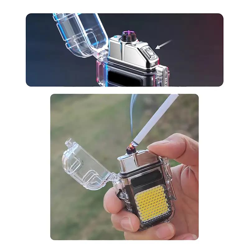 فندک پلاسمایی چراغ دار مدل Flashlight — تصویر ۶
