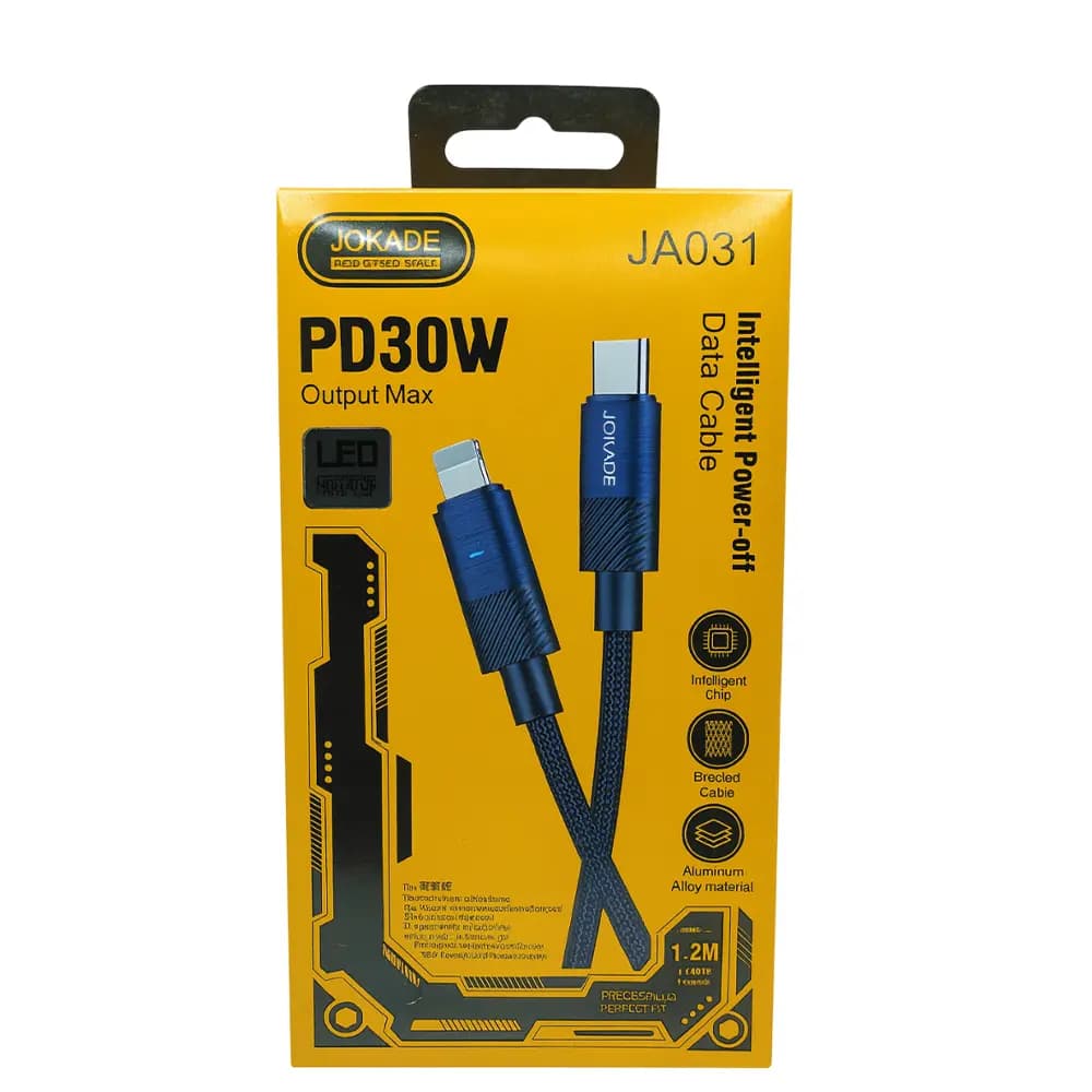 کابل شارژ Type-C به Lightning جوکید مدلJA031 | فست شارژ آیفون — تصویر ۲
