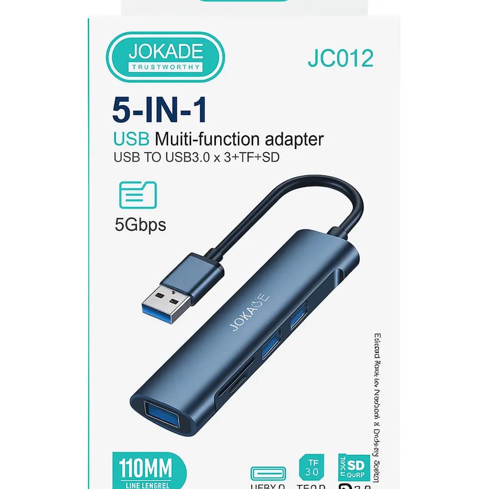 هاب 5 پورت جوکید مدل JC012 — تصویر ۲
