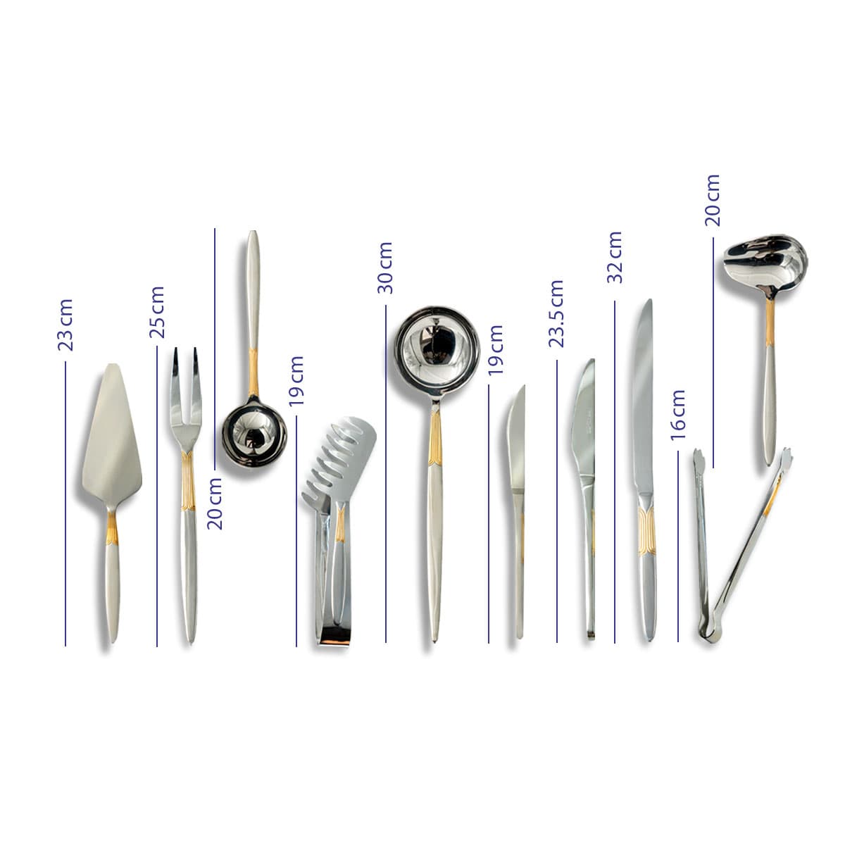 سرویس قاشق چنگال بست لایف دور طلایی 143 پارچه | 219MG — تصویر ۶