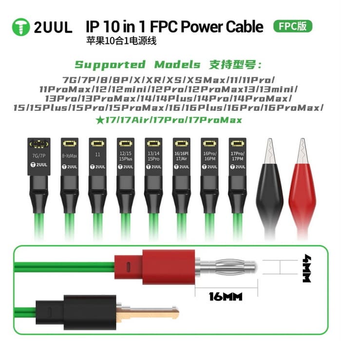 کابل منبع آیفون 2UUL PW10 FPC (IP7-17) — تصویر ۴
