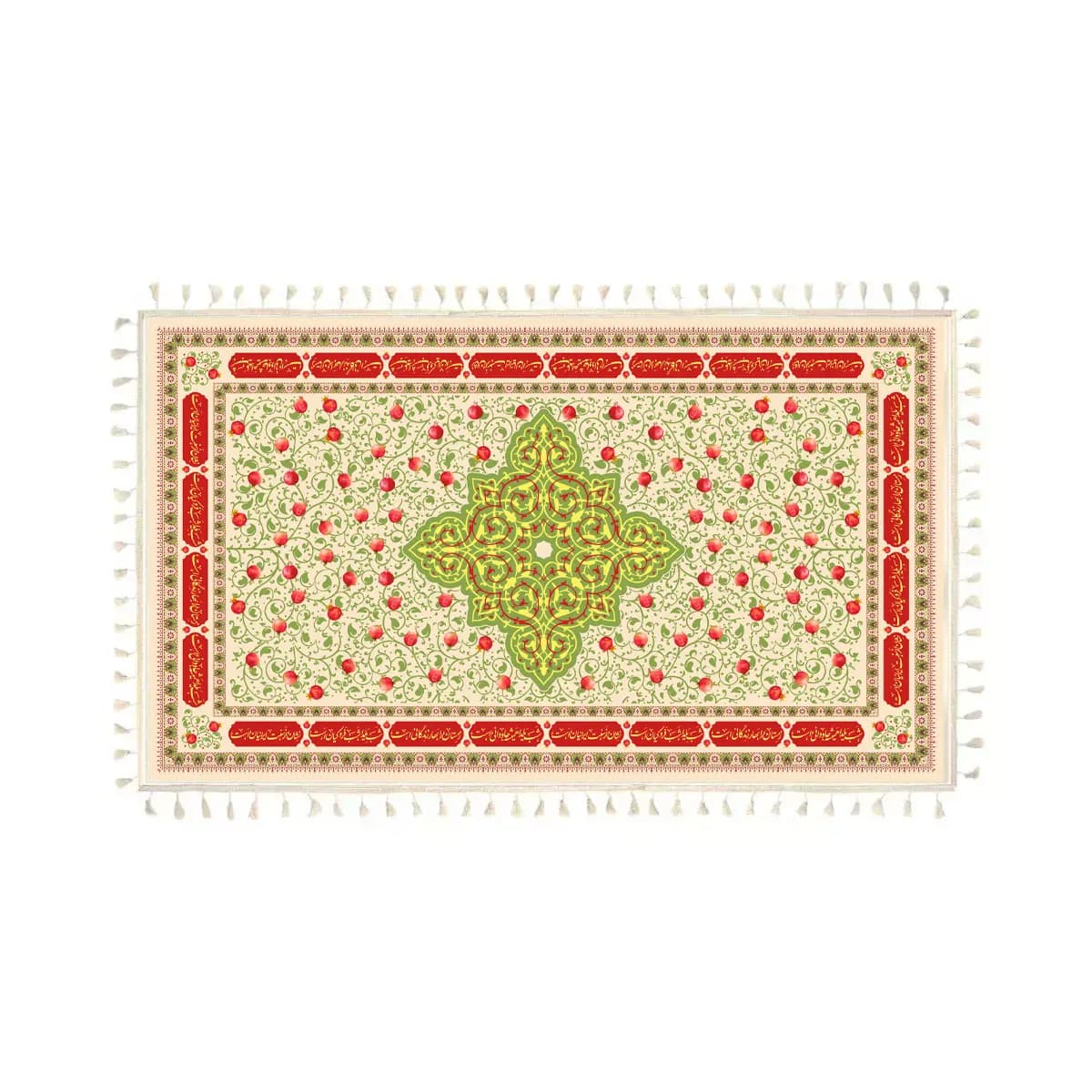 سفره پارچه ای یلدا رنگ کرم — تصویر ۲
