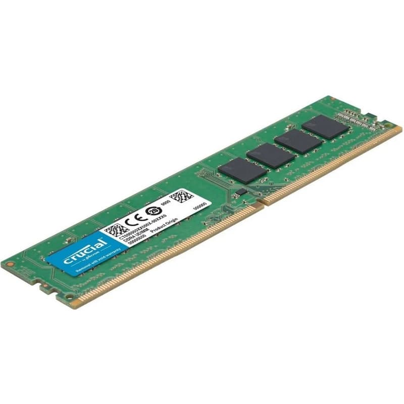 رم دسکتاپ DDR4 تک کاناله 3200 مگاهرتز CL22 کروشیال Crucial مدل PC4-25600 ظرفیت 16 گیگابایت — تصویر ۳