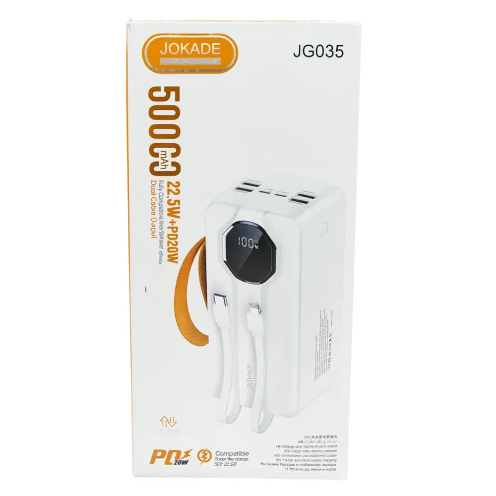 پاوربانک جوکید مدل JG035 | ظرفیت 50000mAh — تصویر ۵