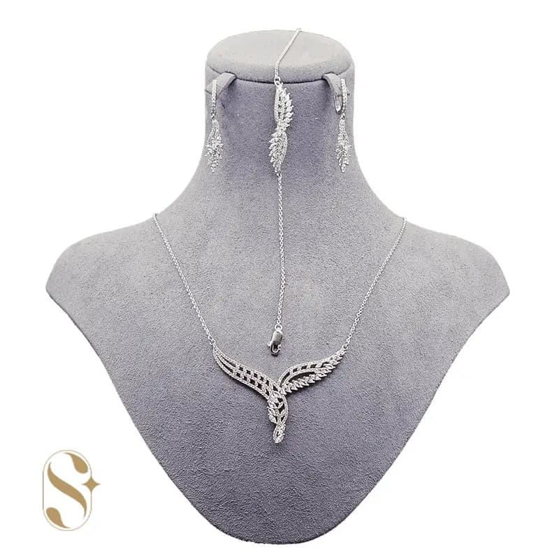 سرویس نقره زنجیره ای میکرو زنانه کد SilverSet-S0014