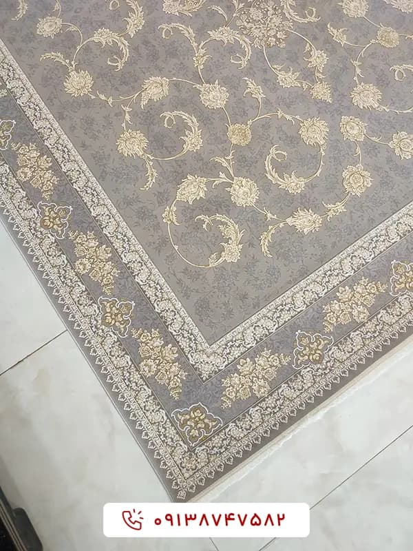 فرش کد 12480 افشان 1200 شانه صدفی — تصویر ۳