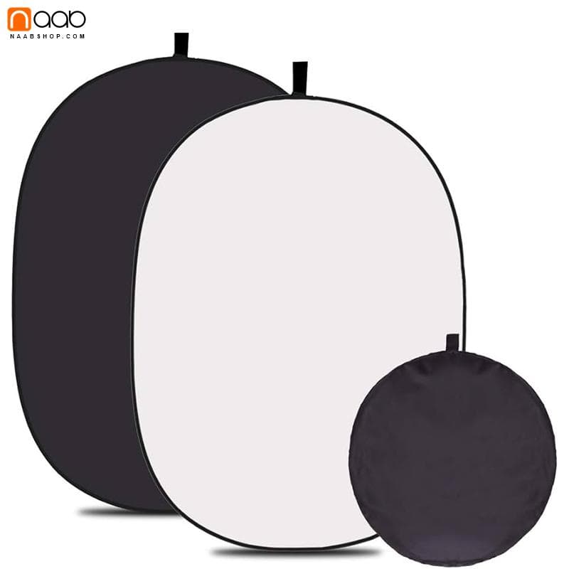 فون عکاسی پرتابل سفید/مشکی Portable Photography Background White/Black 2×1,5 — تصویر ۴