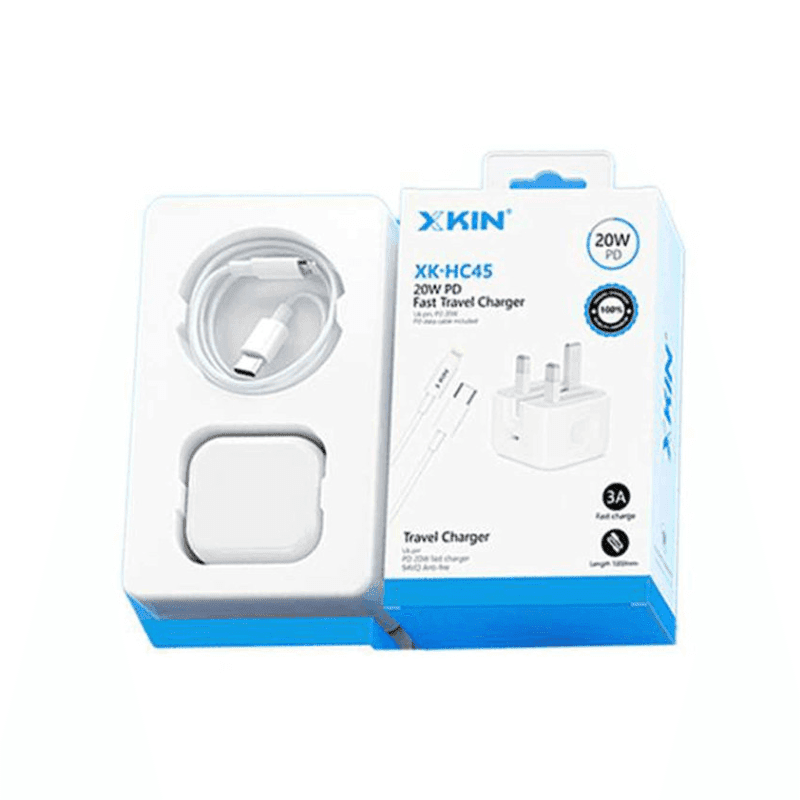 اداپتور و کابل اورجینال آیفون ایکس کین مدل HC45 — تصویر ۳