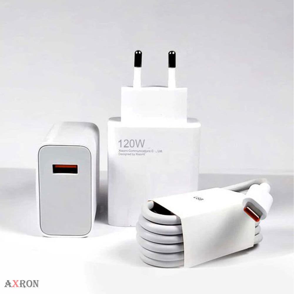 شارژر اصلی شیائومی 120 وات با کابل شارژ ا Xiaomi 120W Fast Charger