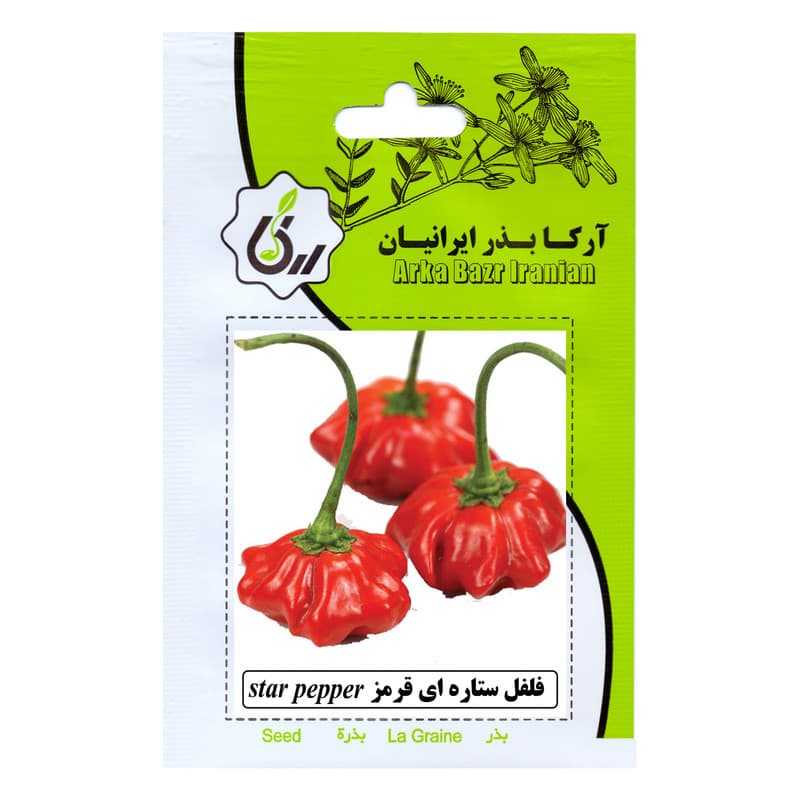 بذر فلفل ستاره ای و زنگوله ای آرکا بذر ایرانیان کد ARK-A-ARK-04 وزن 30 گرم مجموعه 4 عددی — تصویر ۴