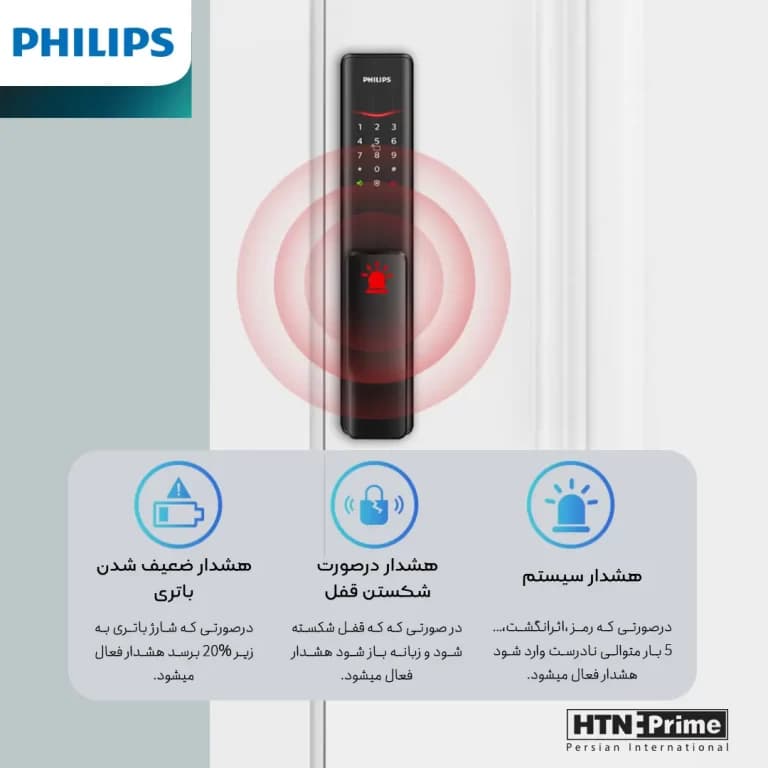 دستگیره هوشمند فیلیپس مدل ALPHA-5HB — تصویر ۶
