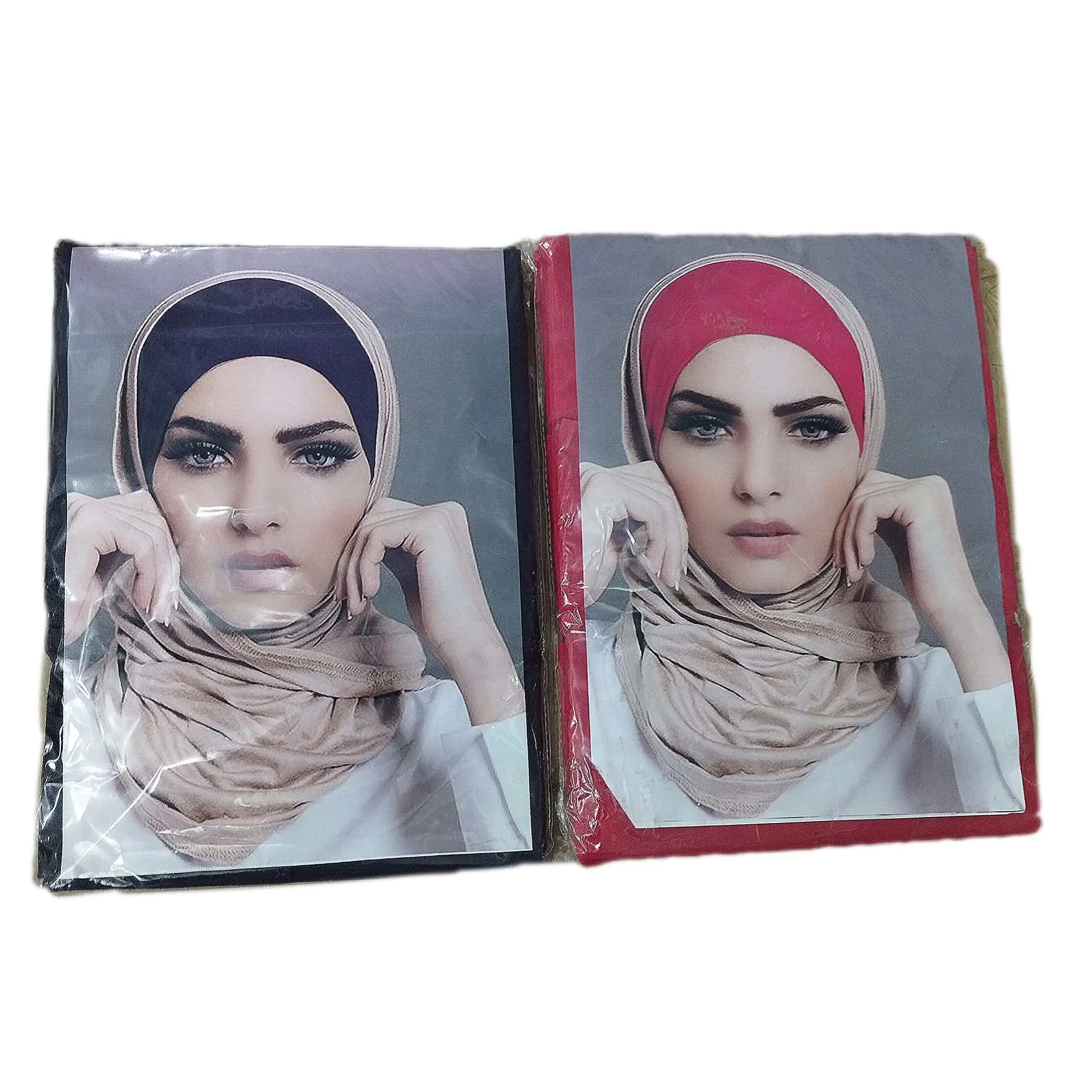 هدبند پارچه‌ای کرپ ایران رنگی ابی (قابل شستشو) — تصویر ۳