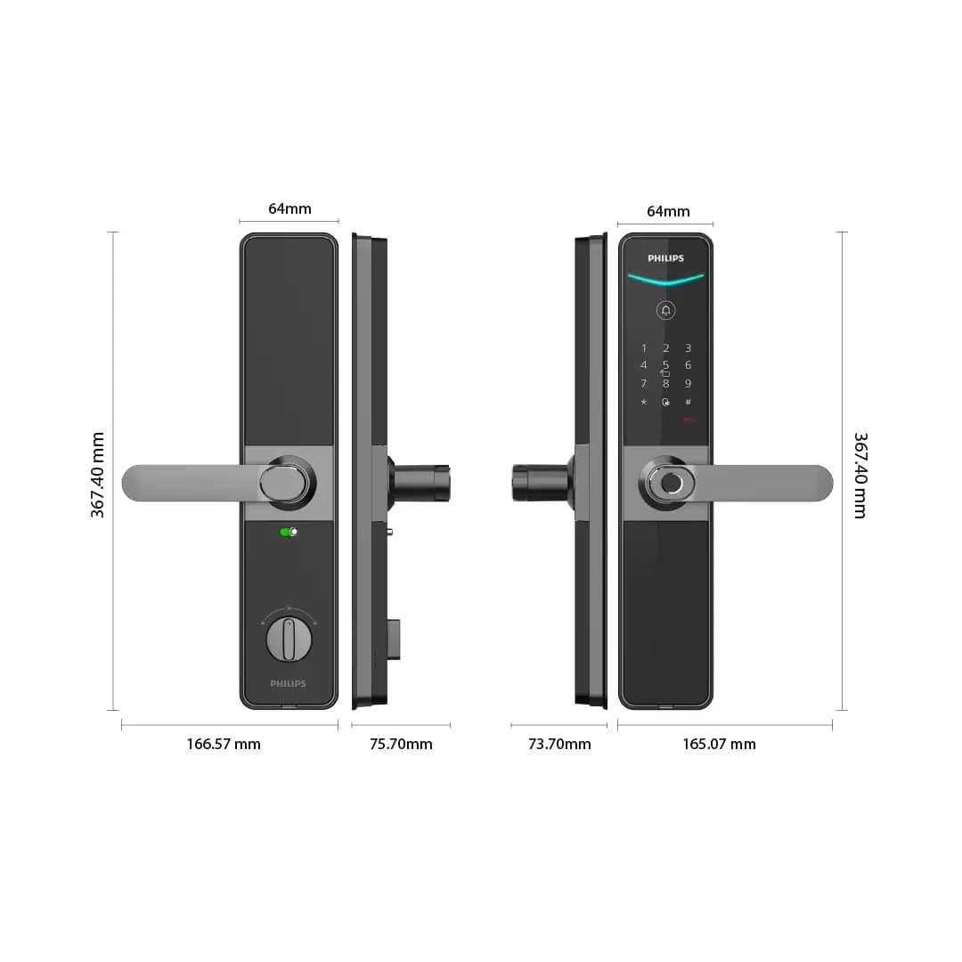دستگیره هوشمند فیلیپس مدل DDL610-5HBS — تصویر ۶