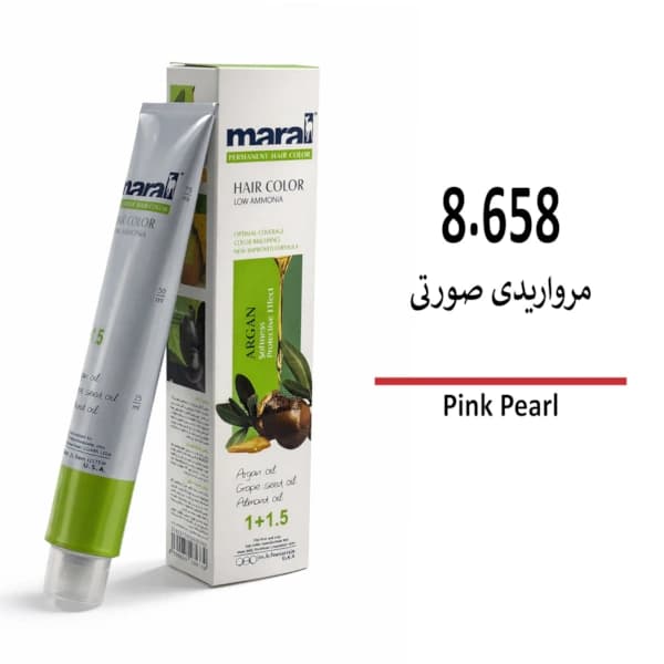 رنگ مو مارال مرواریدی صورتی 8/658