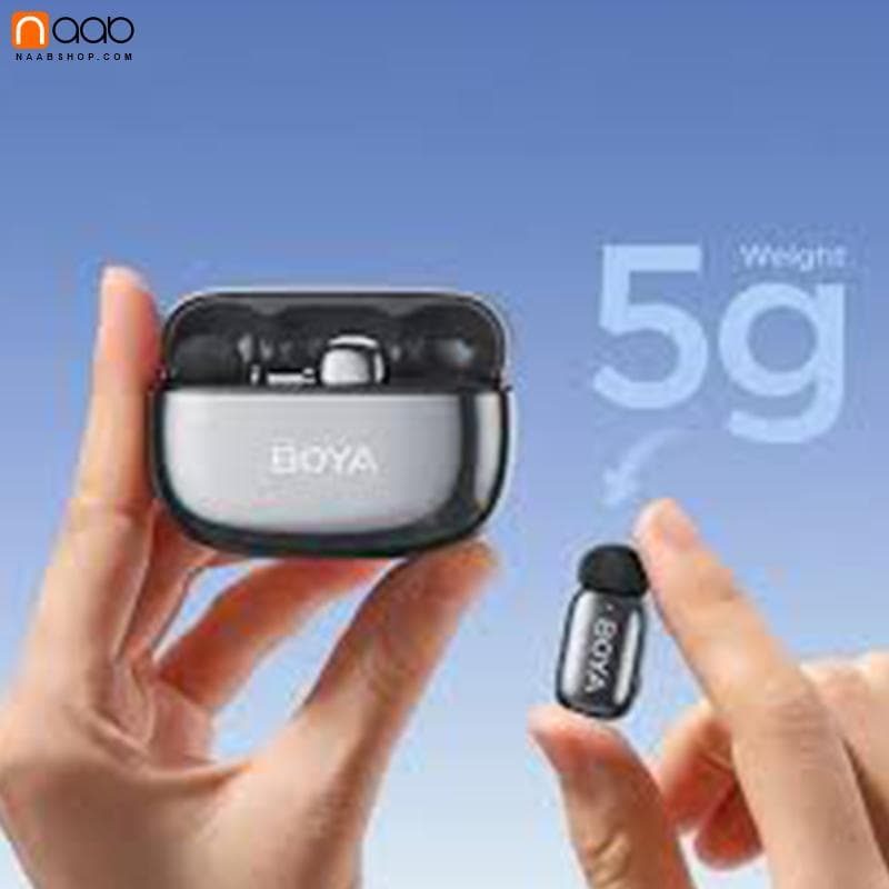 میکروفون بی سیم بویا BOYA mini 2-02 TYPE C Silver — تصویر ۷
