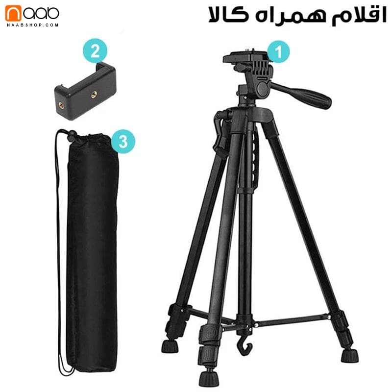 سه پایه موبایل و دوربین مدل ENUJOY 3366 — تصویر ۳