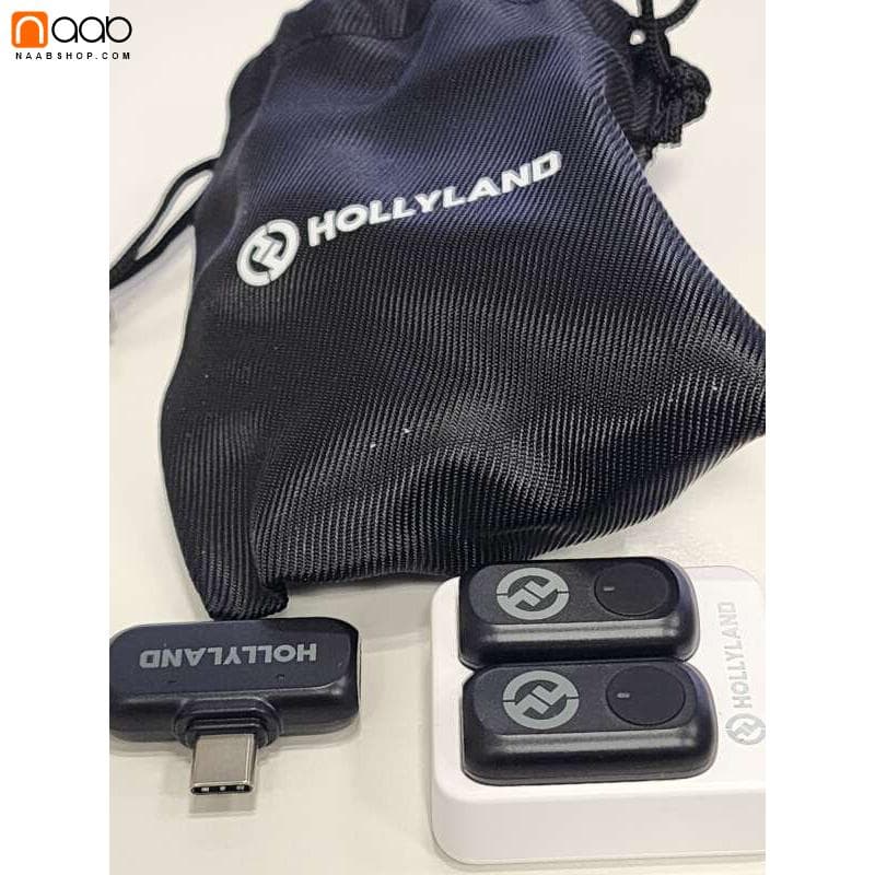 میکروفون یقهای بیسیم هالیلند مدل Hollyland Lark A1 Mini Duo USB-C — تصویر ۶