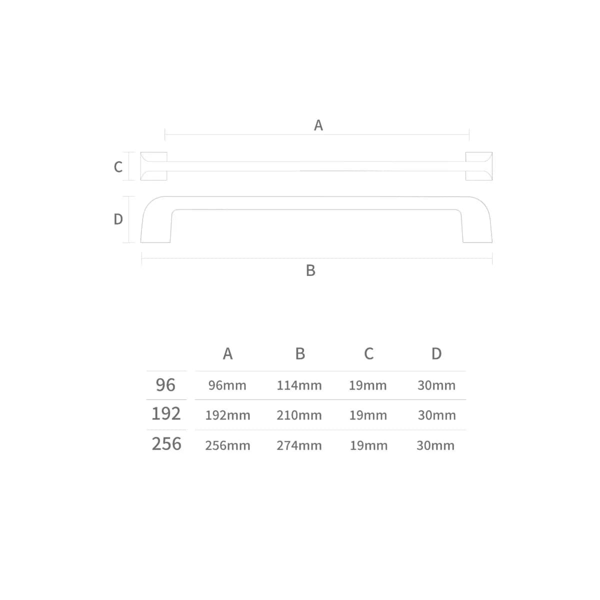 دستگیره کابینت اچ تی ان (HTN) H2400 — تصویر ۳