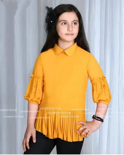 شومیز مجلسی بچه گانه دخترانه شیک — تصویر ۳