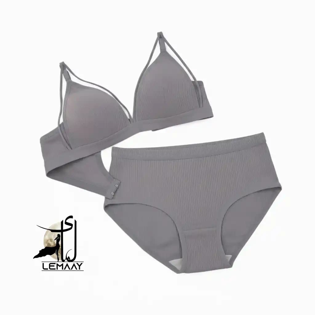 ست شورت و سوتین هارنس دار نخی کبریتی کد 14320 — تصویر ۶