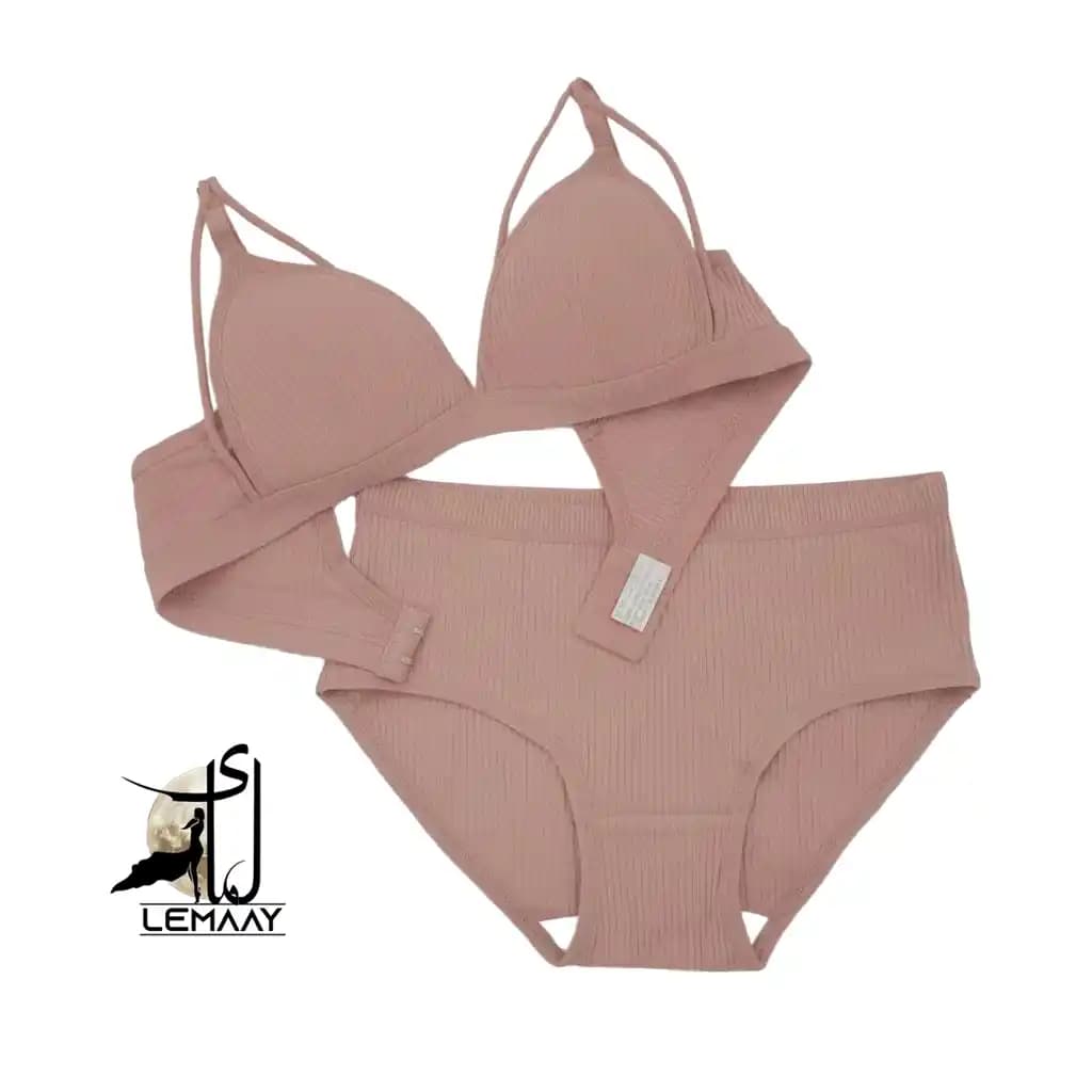 ست شورت و سوتین هارنس دار نخی کبریتی کد 14320 — تصویر ۷