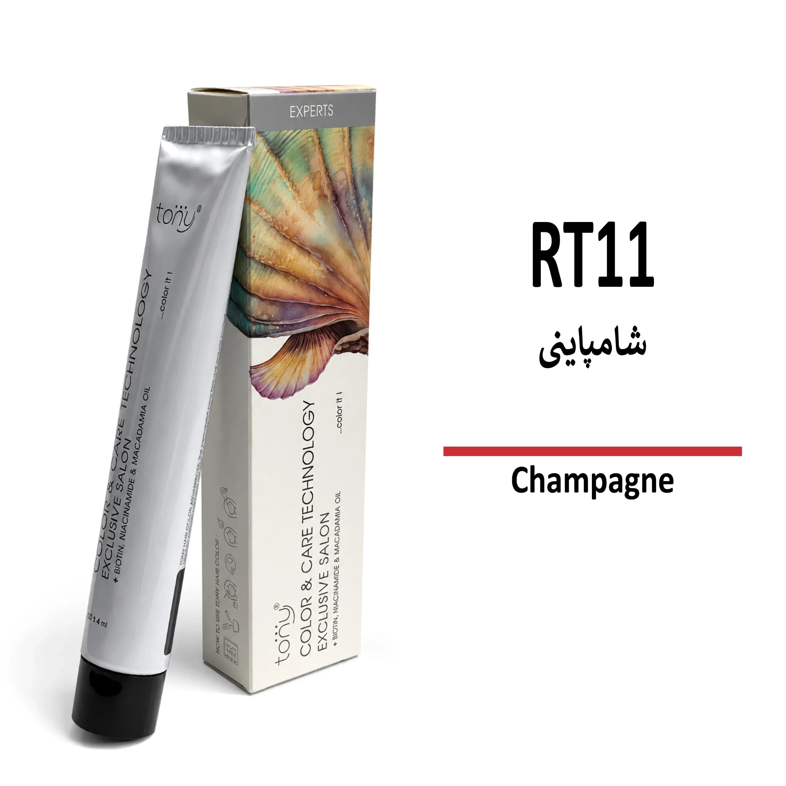 رنگ مو تونی شامپاینی RT11