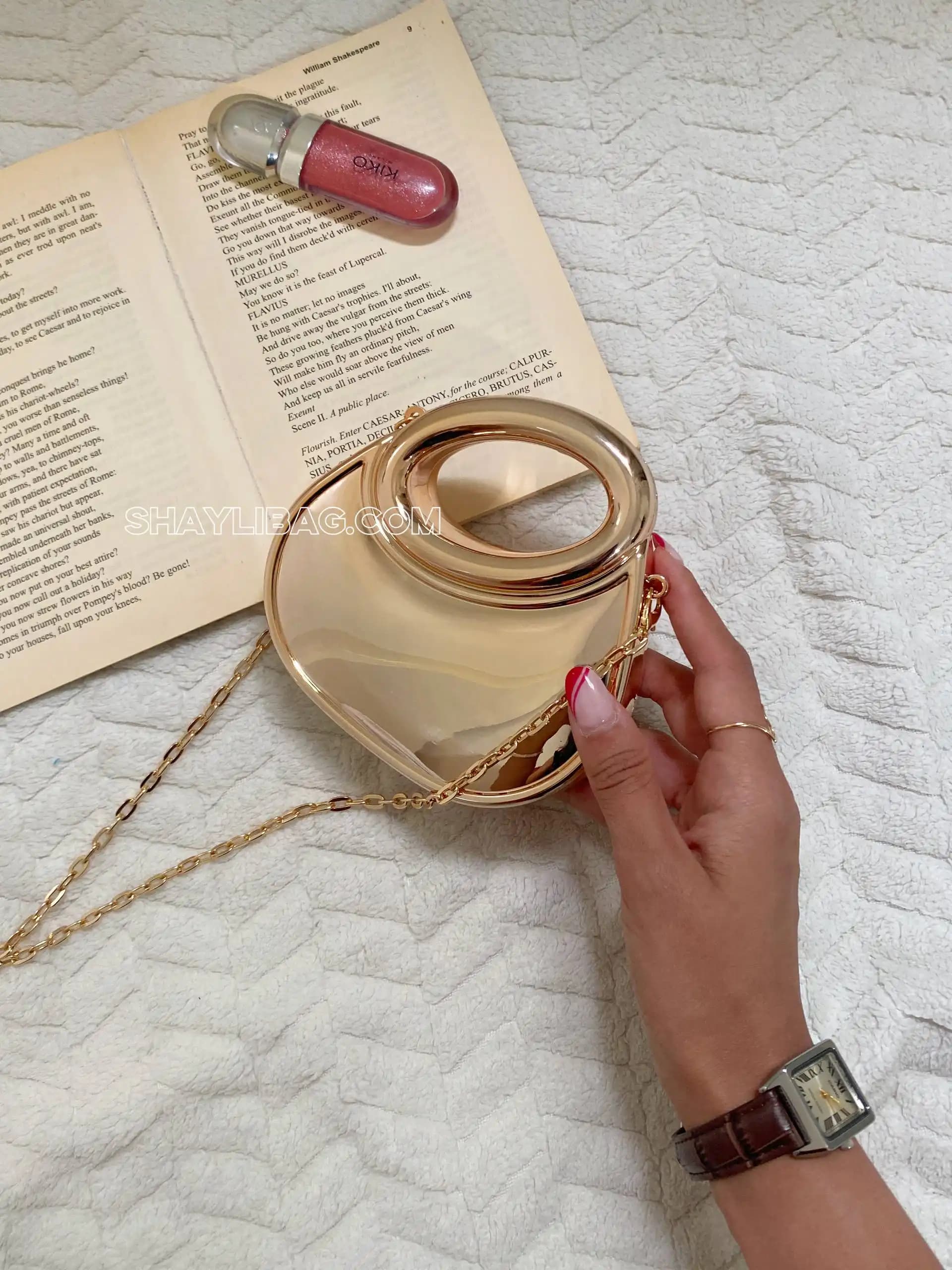 مینی بگ دستی و دوشی زنانه مدل ساینا — تصویر ۳