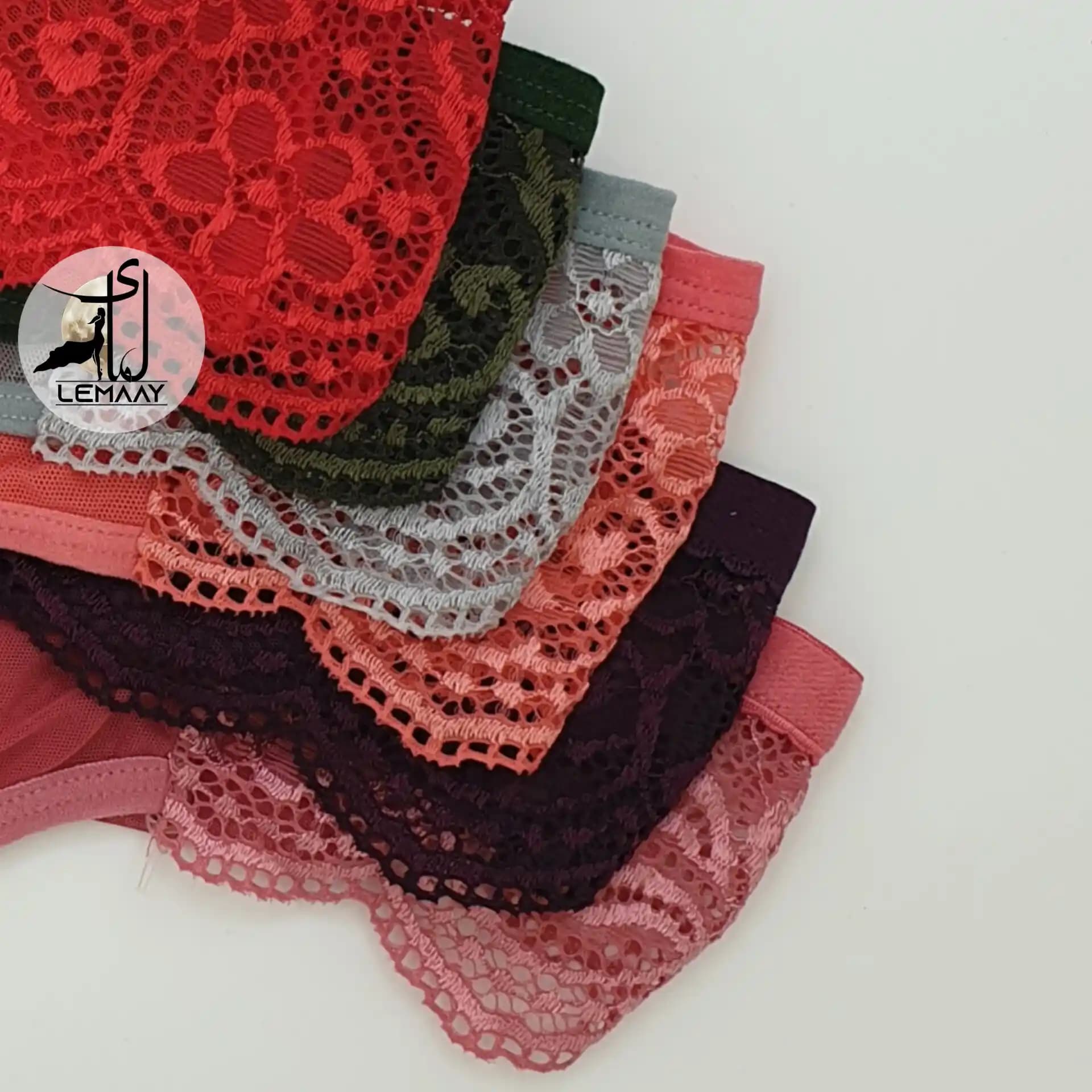 ست شورت و سوتین دانتل هارنس دار MR(گیپور) — تصویر ۲