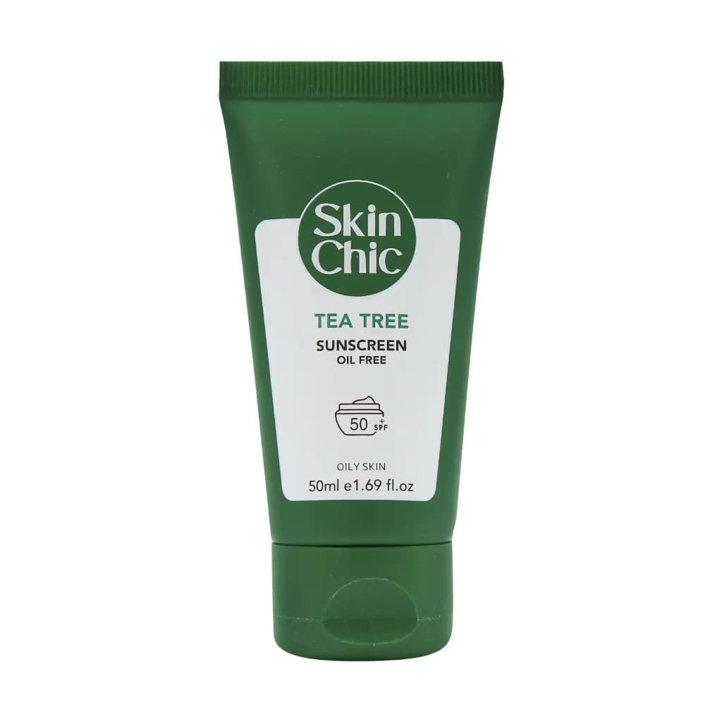 كرم ضد آفتاب spf50 عصاره درخت چای ۵۰ ميلی ليتر اسكين شيک Skin Chic