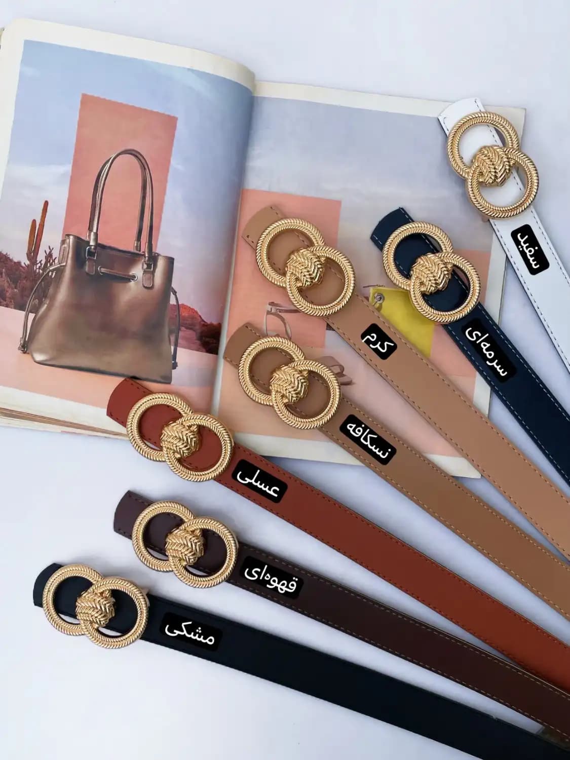 کمربند ۳ سانتی زنانه مدل دلوین — تصویر ۳