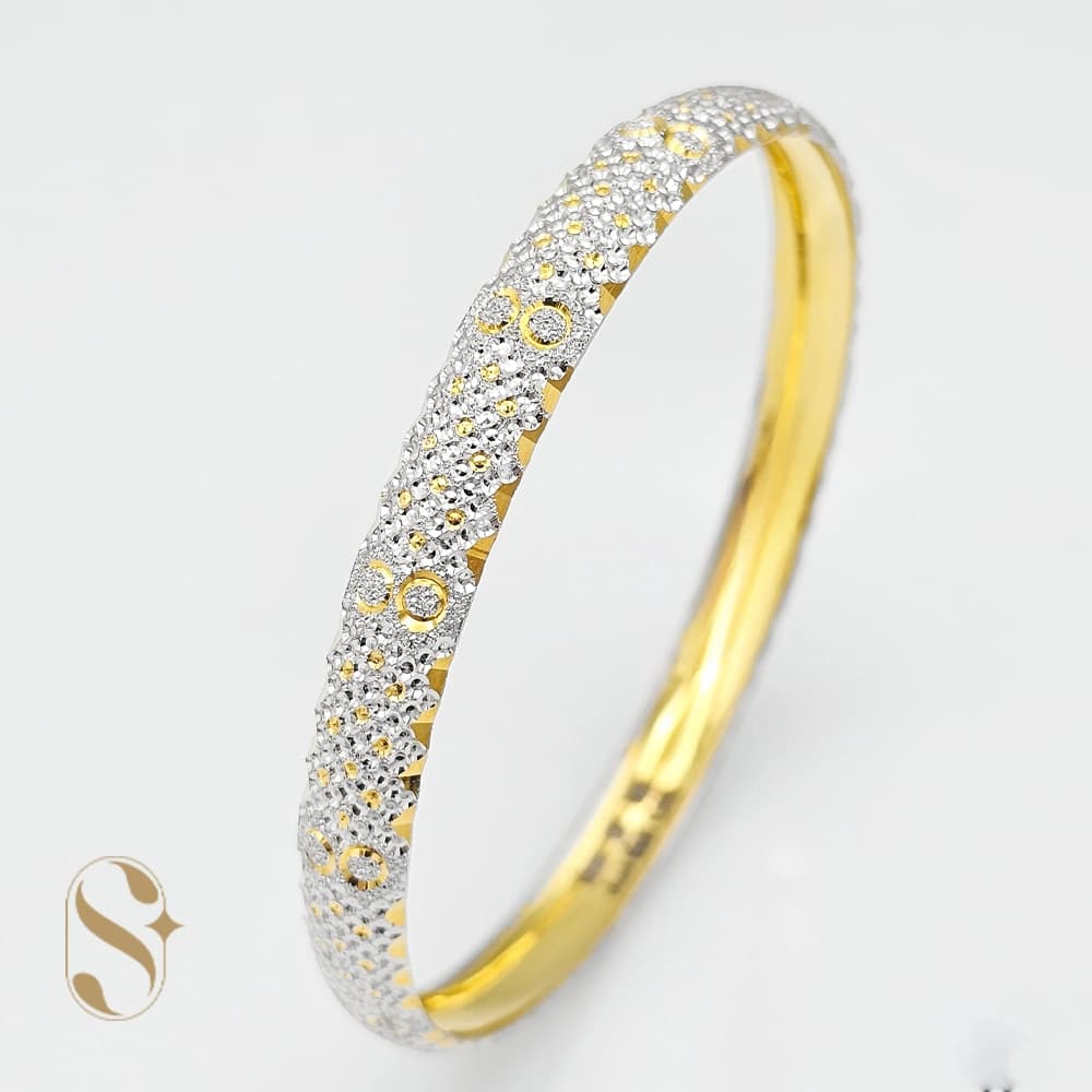النگو نقره نیم پهن زنانه اسما SilverSet-A579