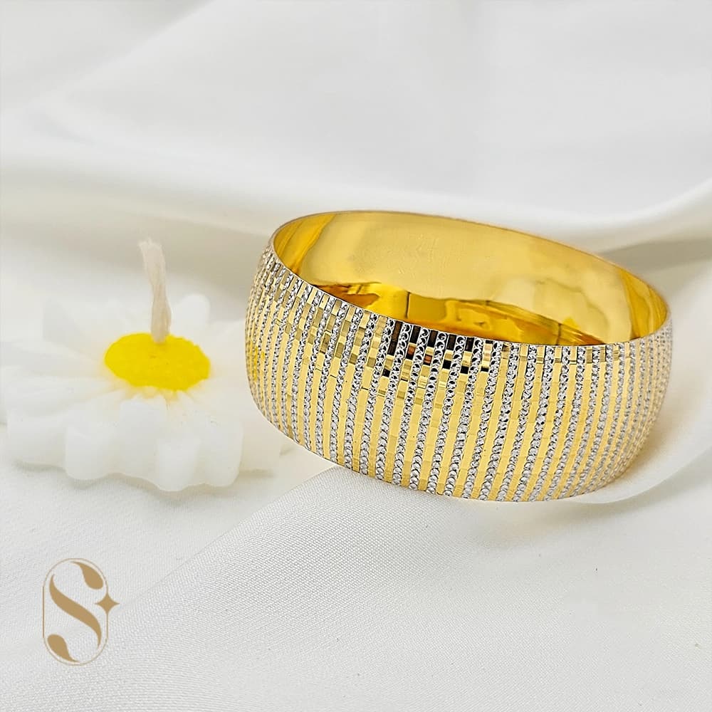 النگو نقره پهن زنانه مدل اسما SilverSet-A576 — تصویر ۲