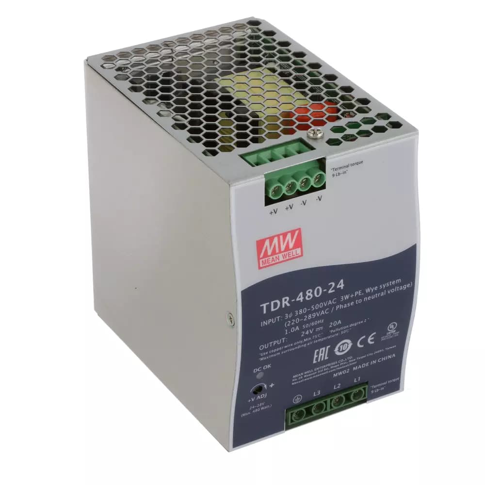 منبع تغذیه ریلی سه فاز TDR-480