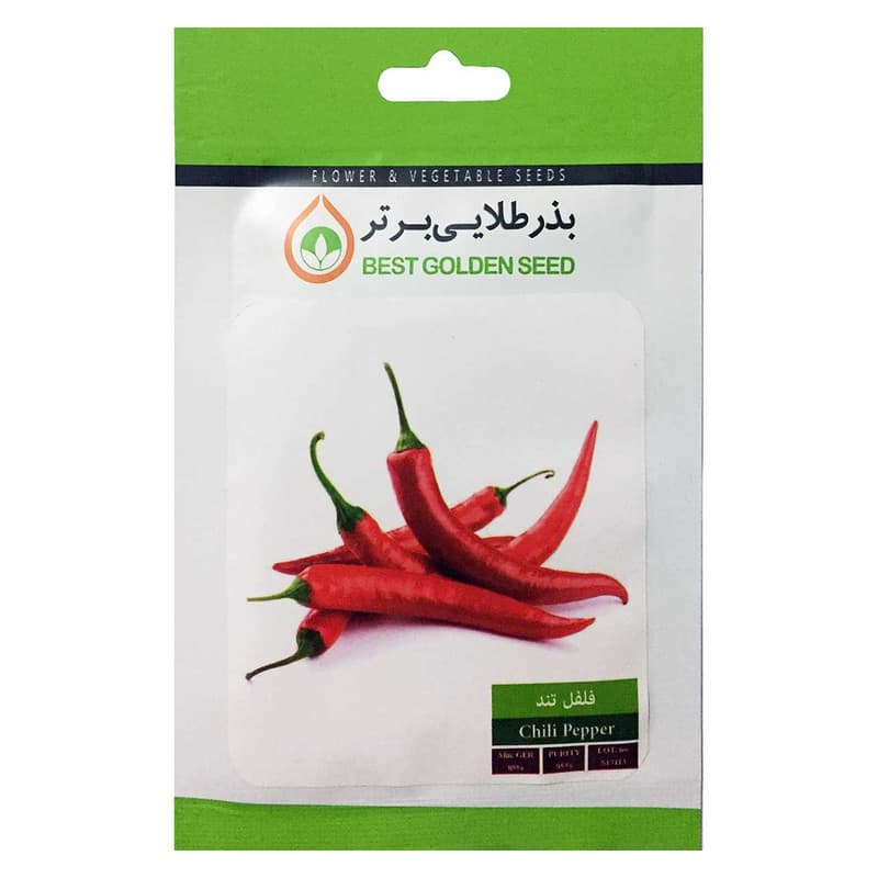 بذر فلفل قلمی تند بذر طلایی برتر کد BZT-61